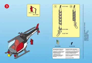 Notices de montage Playmobil 3324-A - Policier / signalisation (4)