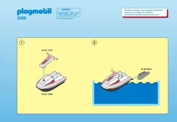 Notices de montage Playmobil 3326-A - Cavalier de concours d`obstacles (1)