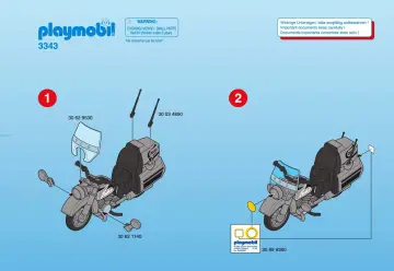 Bauanleitungen Playmobil 3343-A - Mexikaner/Pferd (1)