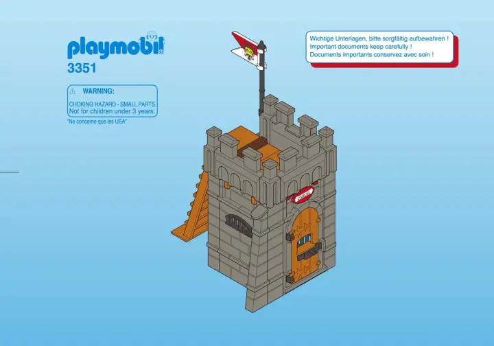 Notices de montage Playmobil 3351-A - Chef de tribu / cheval (1)