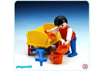 Playmobil 3356-A - Enfant et chariot à main