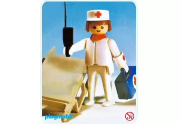 Playmobil 3361-A - Infirmier / civière