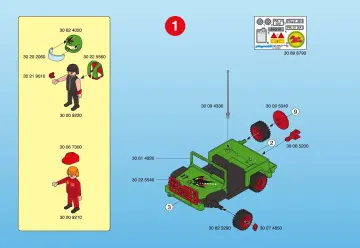 Bauanleitungen Playmobil 3371-A - Bäcker/Backtrog (2)