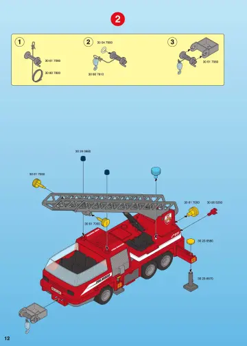 Notices de montage Playmobil 3386-A - Marins avec fût (12)