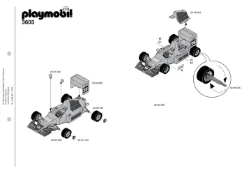 Notices de montage Playmobil 3603-B - Formel-1-Rennwagen (1)