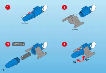 Notices de montage Playmobil 3611-A - Explorateur / sous-marin jaune (4)