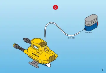 Notices de montage Playmobil 3611-A - Explorateur / sous-marin jaune (7)