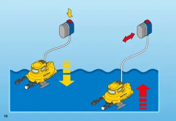 Notices de montage Playmobil 3611-A - Explorateur / sous-marin jaune (10)