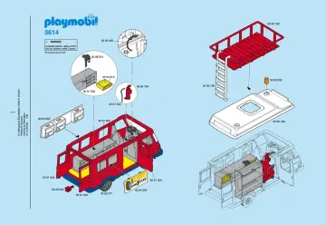 Bauanleitungen Playmobil 3614-A - Service-Wagen (1)