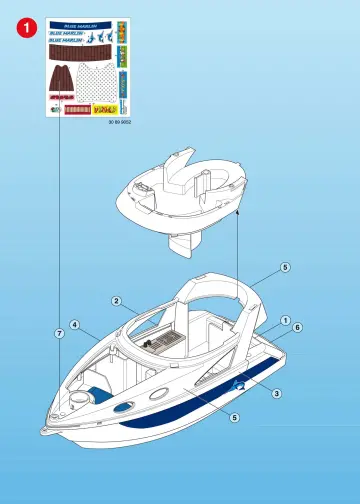 Bauanleitungen Playmobil 3645-B - Große Motoryacht (2)