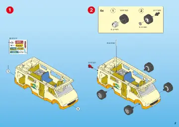 Notices de montage Playmobil 3647-A - Famille / camping car (2)