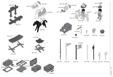 Notices de montage Playmobil 3654-A - Chevalier / tente de tournoi (2)