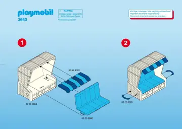 Notices de montage Playmobil 3660-B - Maman / enfant / banquette de plage (1)