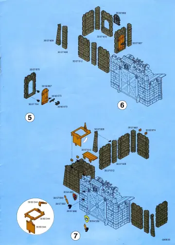 Notices de montage Playmobil 3666-A - Chôteau fort / pont-levis (3)