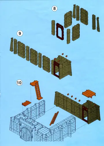 Notices de montage Playmobil 3667-A - Poste du guet / Gardes (5)