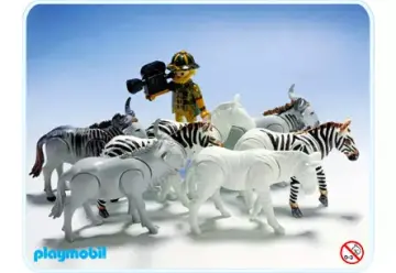 Playmobil 3677-A - Zebras, Gnus, Kameramann