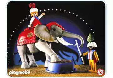 Playmobil 3711-A - Eléphant de cirque et dresseur