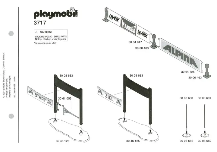 Notices de montage Playmobil 3717-A - Slalomeurs / Caméraman (1)