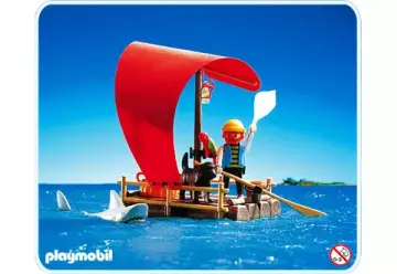 Playmobil 3736-A - Pirat/Floß/Hai