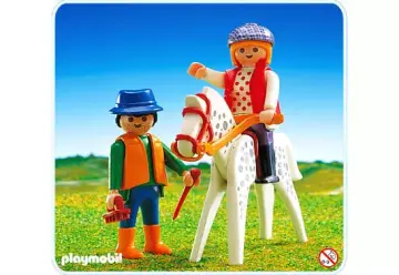 Playmobil 3763-A - 2 Reiter/Pferd