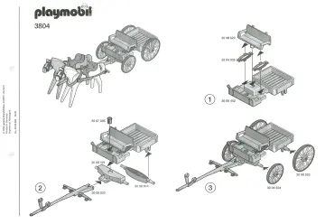 Notices de montage Playmobil 3804-A - Chariot (1)