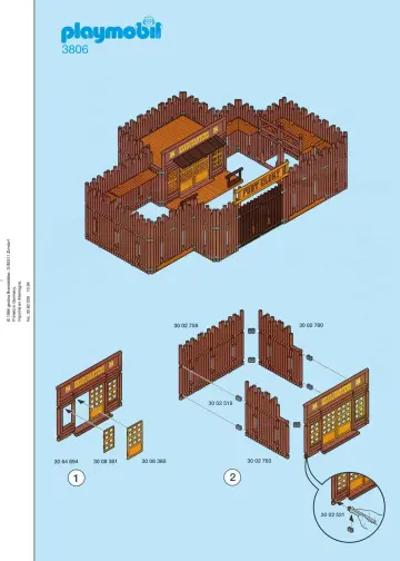 Bauanleitungen Playmobil 3806-A - Fort (1)