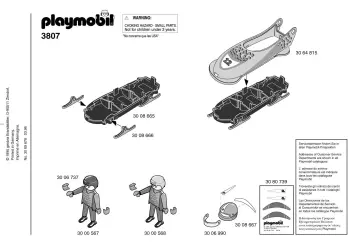 Notices de montage Playmobil 3807-A - Equipe de bobsleigh (1)