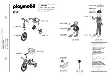 Notices de montage Playmobil 3808-A - Clowns / tricycle (1)