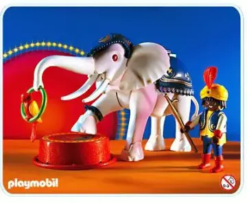 Playmobil 3809-A - Dresseur d`éléphant blanc