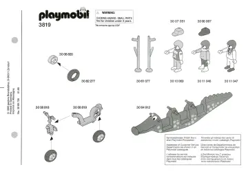 Notices de montage Playmobil 3819-A - 3 enfants / balançoire crocodile (1)