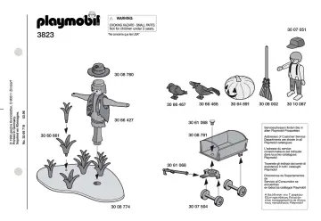 Notices de montage Playmobil 3823-A - Enfant / épouvantail (1)