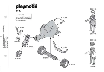 Bauanleitungen Playmobil 3832-A - Motorrad-Trike (1)