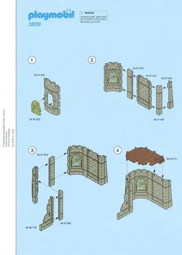 Bauanleitungen Playmobil 3839-A - Magierwerkstatt (1)