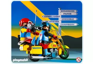 Playmobil 3847-A - Reporters TV / moto