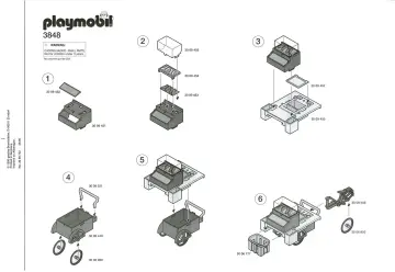 Notices de montage Playmobil 3848-A - Vendeur ambulant / triporteur (1)