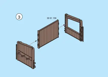 Bauanleitungen Playmobil 3855-A - Reitplatz / Unterstand (2)