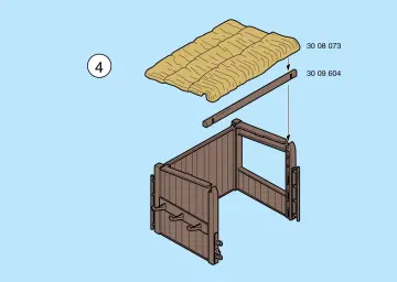 Bauanleitungen Playmobil 3855-A - Reitplatz / Unterstand (5)
