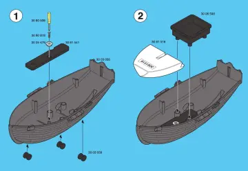 Notices de montage Playmobil 3860-A - Vaisseau du corsaire (2)