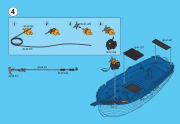 Bauanleitungen Playmobil 3860-A - Schwarzer Korsarensegler (4)