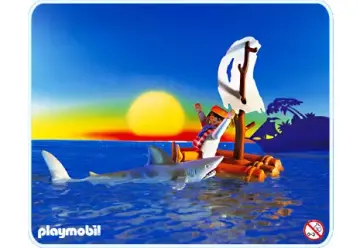 Playmobil 3862-A - Naufragé / requin / radeau