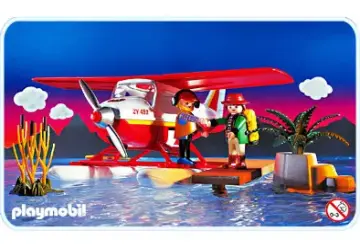 Playmobil 3866-A - Pilote / aventurier / hydravion