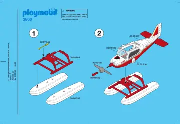 Notices de montage Playmobil 3866-A - Pilote / aventurier / hydravion (1)