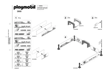 Notices de montage Playmobil 3868-A - Footballeurs / but (1)