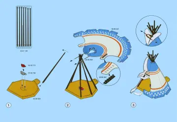 Bauanleitungen Playmobil 3870-A - Indianerdorf (4)