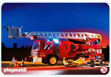 Playmobil 3879-A - Pompiers / camion grande échelle