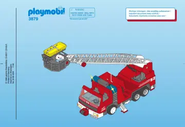 Bauanleitungen Playmobil 3879-A - Feuerwehrleiterfahrzeug (1)