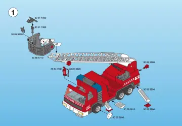 Bauanleitungen Playmobil 3879-A - Feuerwehrleiterfahrzeug (2)