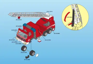 Bauanleitungen Playmobil 3879-A - Feuerwehrleiterfahrzeug (7)