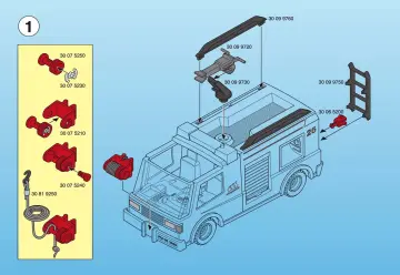 Notices de montage Playmobil 3880-A - Pompiers / camion lance à eau (2)