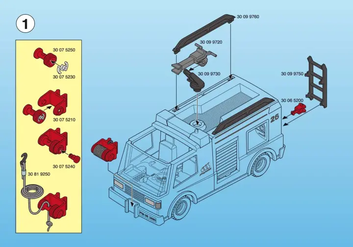 Bauanleitungen Playmobil 3880-A - Feuerwehrlöschfahrzeuge (2)
